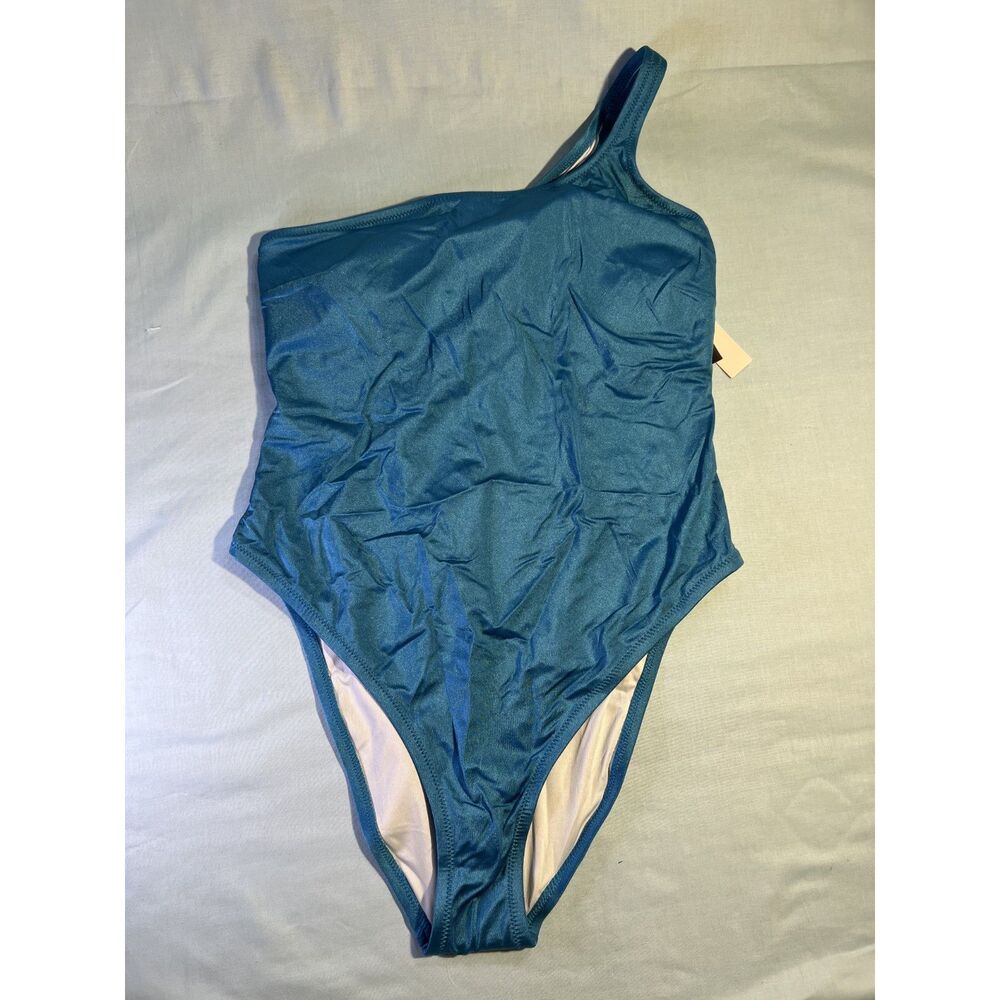 NWT Victoria's Secret Blue One-Shoulder One-Piece Swimsuit